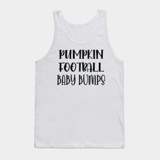 Pumpkin Football Baby Bumps / Football Pregnancy Announcement / Cute Halloween Pumpkin Gift New For Mom Tank Top